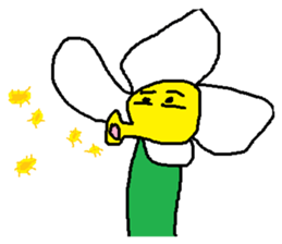 A funny flower sticker #10699855