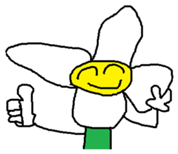 A funny flower sticker #10699857