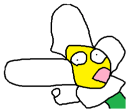 A funny flower sticker #10699858