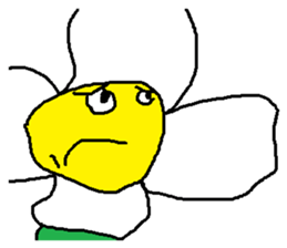 A funny flower sticker #10699859