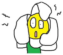 A funny flower sticker #10699860