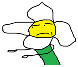 A funny flower sticker #10699862