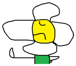 A funny flower sticker #10699869