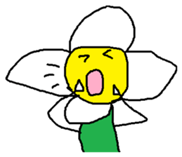 A funny flower sticker #10699870