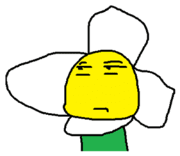 A funny flower sticker #10699871