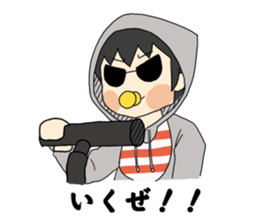 japanese oraora baby sticker sticker #10699936