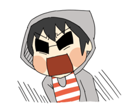 japanese oraora baby sticker sticker #10699937