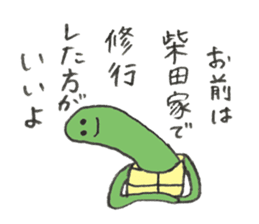 Turtle's name is Shibata2 sticker #10700332