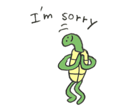 Turtle's name is Shibata2 sticker #10700340