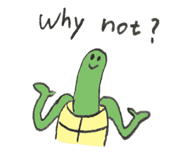 Turtle's name is Shibata2 sticker #10700341