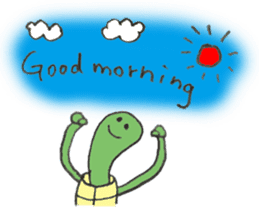 Turtle's name is Shibata2 sticker #10700350