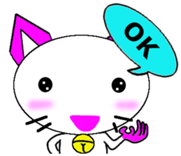 Cute Balloon Strawberry Milk Cat sticker #10701320