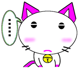Cute Balloon Strawberry Milk Cat sticker #10701337