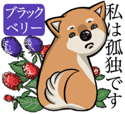 Dog and the language of flowers sticker #10701457