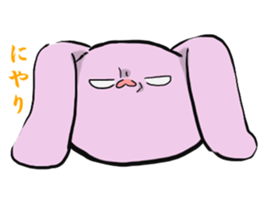 The rabbit which seems bad sticker #10702557