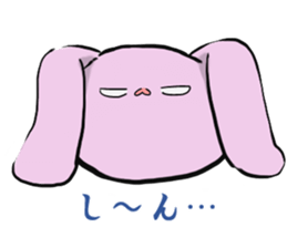 The rabbit which seems bad sticker #10702558