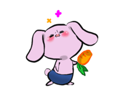 The rabbit which seems bad sticker #10702569