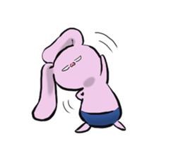The rabbit which seems bad sticker #10702572