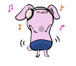 The rabbit which seems bad sticker #10702580