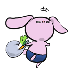 The rabbit which seems bad sticker #10702585