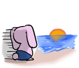 The rabbit which seems bad sticker #10702590