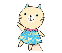 Cat puppet sticker #10703072