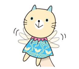 Cat puppet sticker #10703073