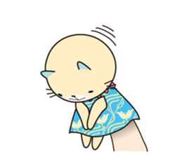 Cat puppet sticker #10703074