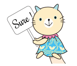 Cat puppet sticker #10703077