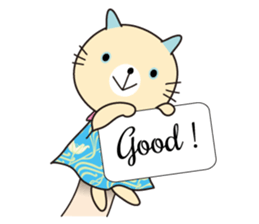 Cat puppet sticker #10703080