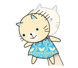 Cat puppet sticker #10703081