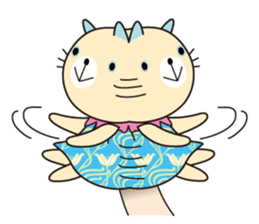 Cat puppet sticker #10703082