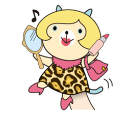 Cat puppet sticker #10703083