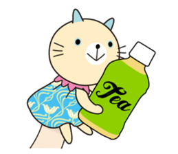 Cat puppet sticker #10703089