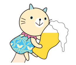 Cat puppet sticker #10703090