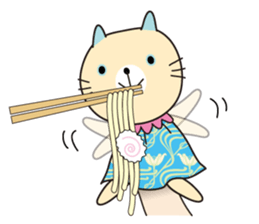 Cat puppet sticker #10703091