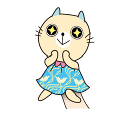 Cat puppet sticker #10703094
