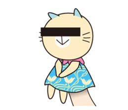 Cat puppet sticker #10703095