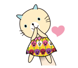 Cat puppet sticker #10703098