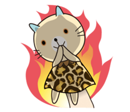 Cat puppet sticker #10703099