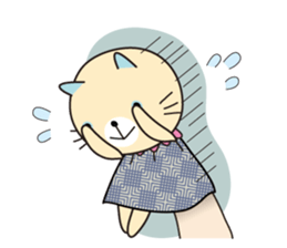 Cat puppet sticker #10703100