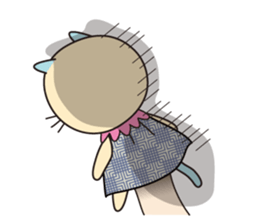 Cat puppet sticker #10703101