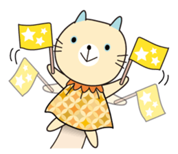 Cat puppet sticker #10703109