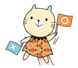 Cat puppet sticker #10703110