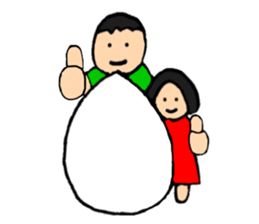 Dwarf brother and sister Taro and Hanako sticker #10703804