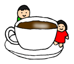 Dwarf brother and sister Taro and Hanako sticker #10703806