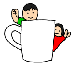 Dwarf brother and sister Taro and Hanako sticker #10703807