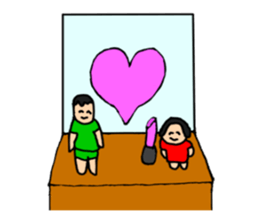 Dwarf brother and sister Taro and Hanako sticker #10703810