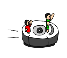 Dwarf brother and sister Taro and Hanako sticker #10703821