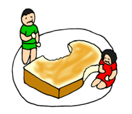 Dwarf brother and sister Taro and Hanako sticker #10703822